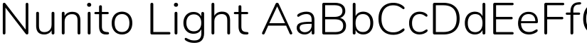 Nunito Light font