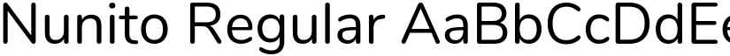 Nunito Regular font