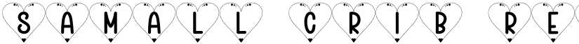 Samall Crib Regular font