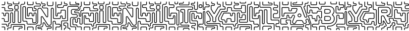infinity labyrinth Regular font