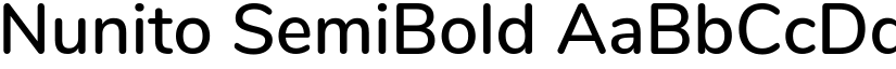 Nunito SemiBold font