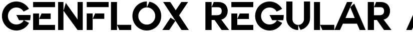 Genflox Regular font