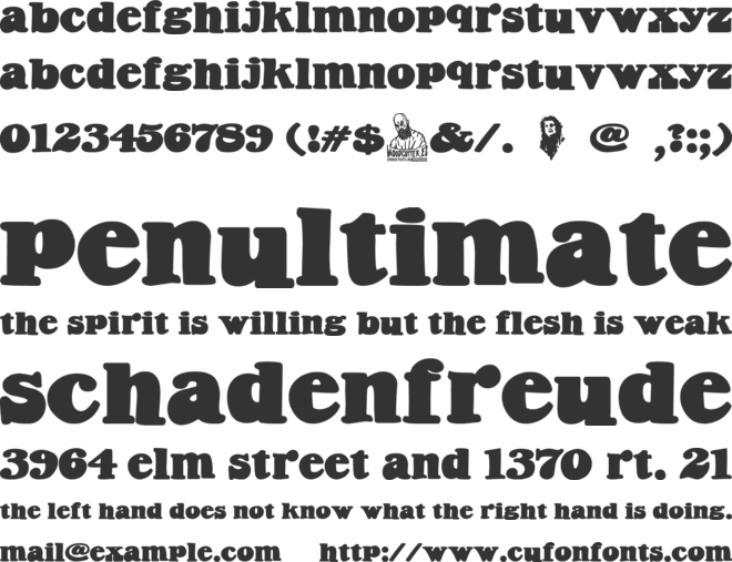 Armas de Mujer font preview