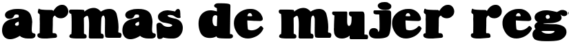 Armas de Mujer Regular font