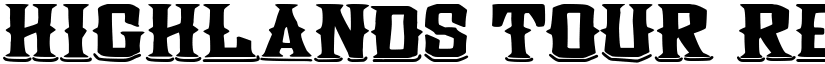 Highlands Tour Regular font