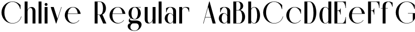 Chlive Regular font