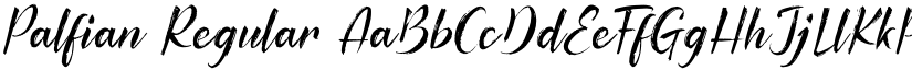 Palfian Regular font