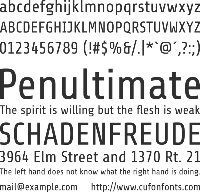 Share font preview