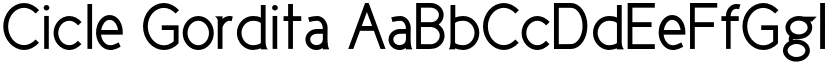 Cicle Gordita font