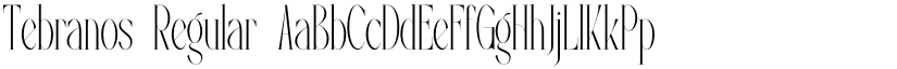 Tebranos Regular font