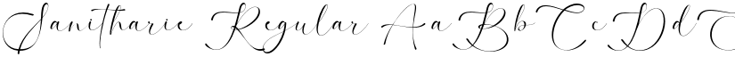 Sanitharie Regular font