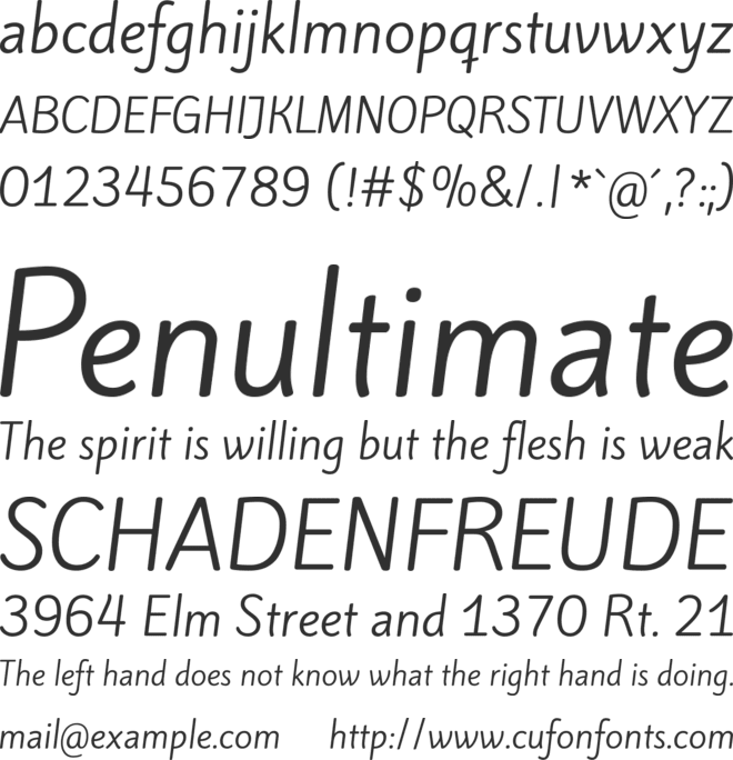 Kite One font preview