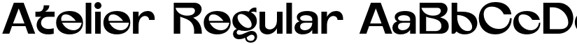 Atelier Regular font