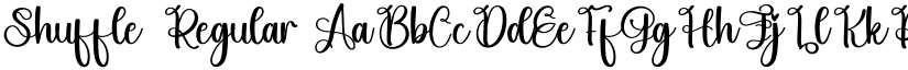 Shuffle Regular font