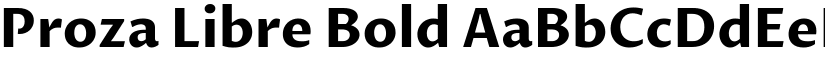 Proza Libre Bold font