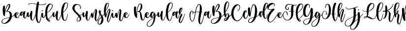Beautiful Sunshine Regular font
