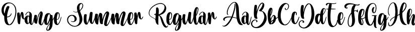 Orange Summer Regular font
