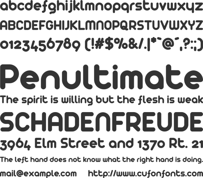 Arista 2.0 font preview