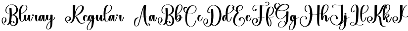 Bluray Regular font