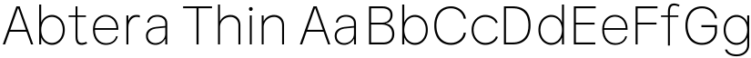 Abtera Thin font