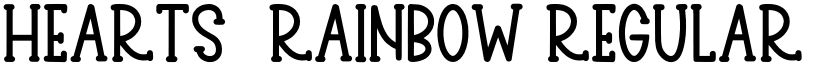 Hearts  Rainbow Regular font