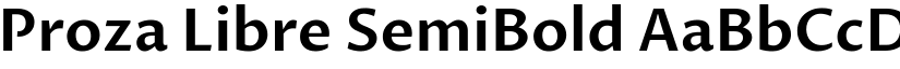 Proza Libre SemiBold font