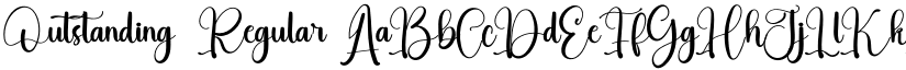 Outstanding Regular font