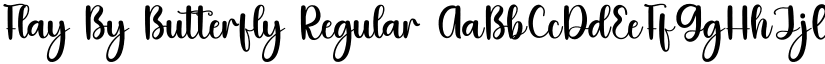 Flay By Butterfly Regular font