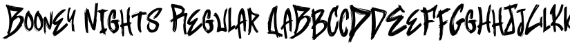 Booney Nights Regular font