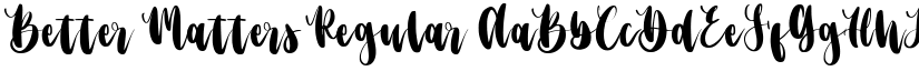 Better Matters Regular font