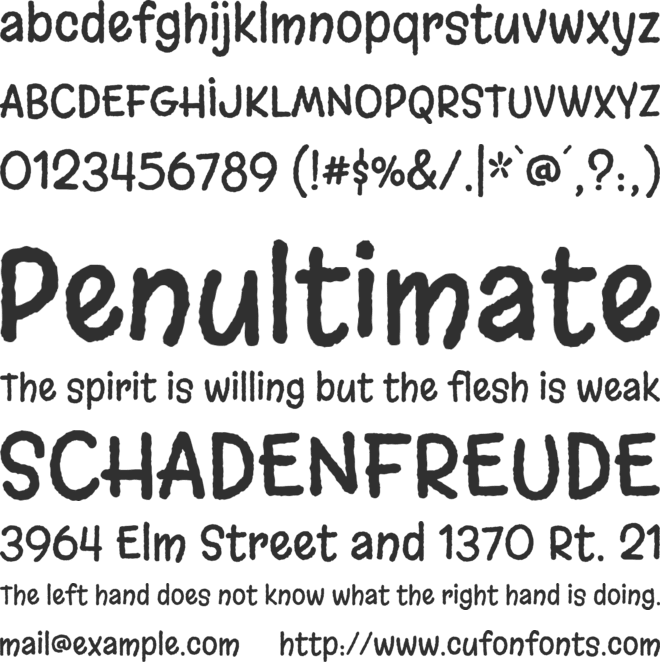 Margarine font preview