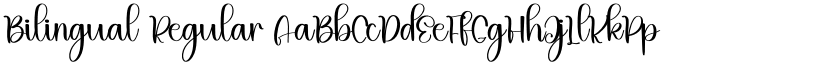 Bilingual Regular font