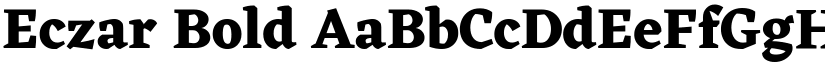 Eczar Bold font