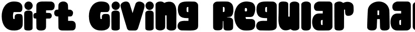 Gift Giving Regular font