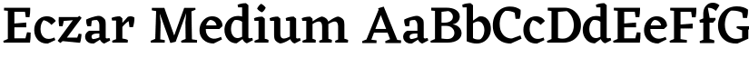 Eczar Medium font