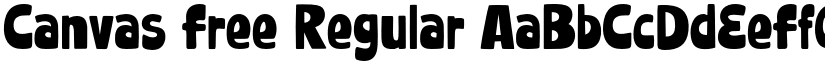 Canvas Free Regular font