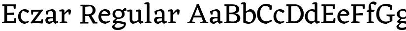 Eczar Regular font