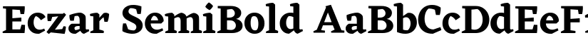Eczar SemiBold font