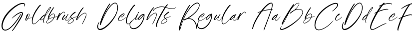Goldbrush Delights Regular font