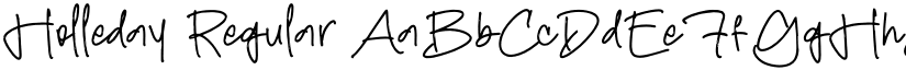 Holleday Regular font