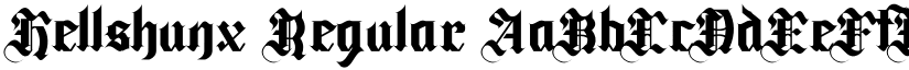 Hellshunx Regular font