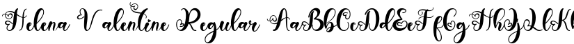 Helena Valentine Regular font