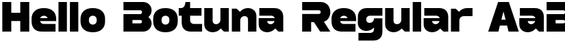 Hello Botuna Regular font