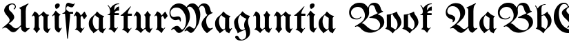 UnifrakturMaguntia Book font