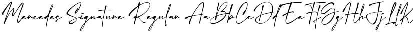 Mercedes Signature Regular font