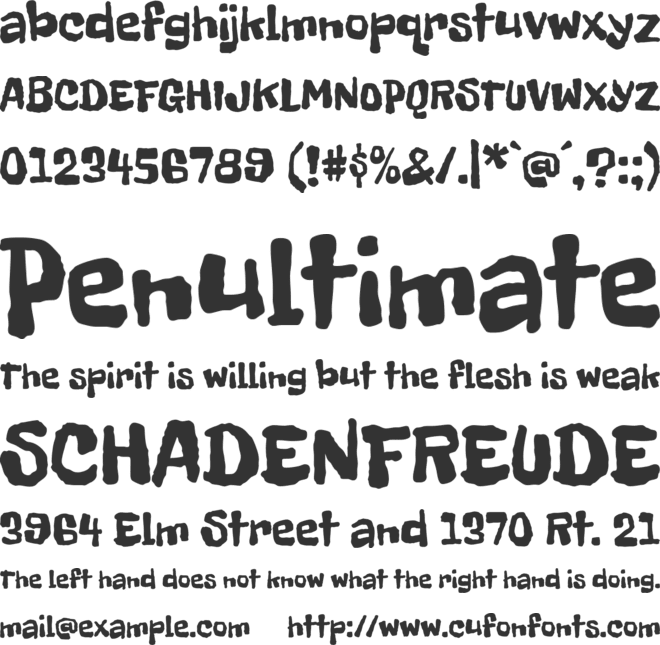 Freckle Face font preview