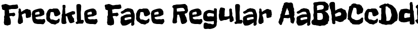 Freckle Face Regular font