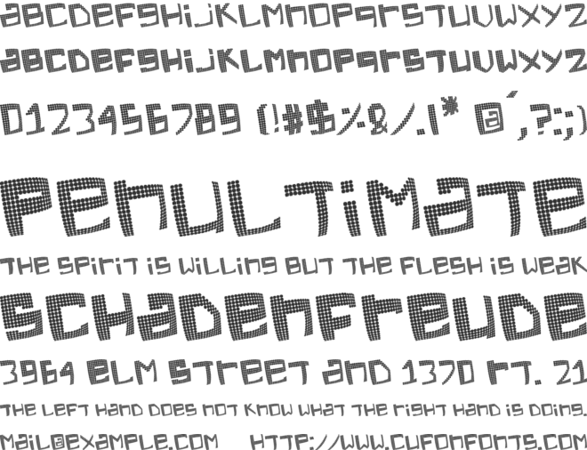 Electric Feel font preview