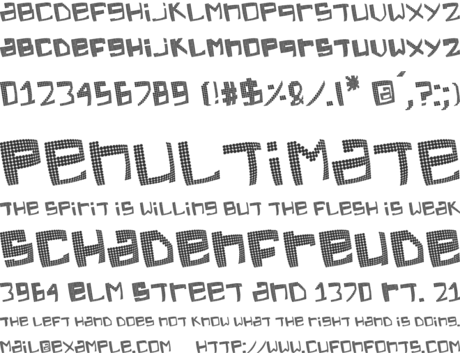 Electric Feel font preview