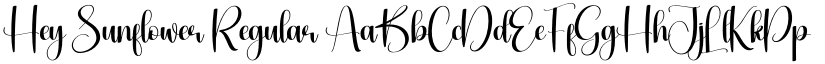 Hey Sunflower Regular font